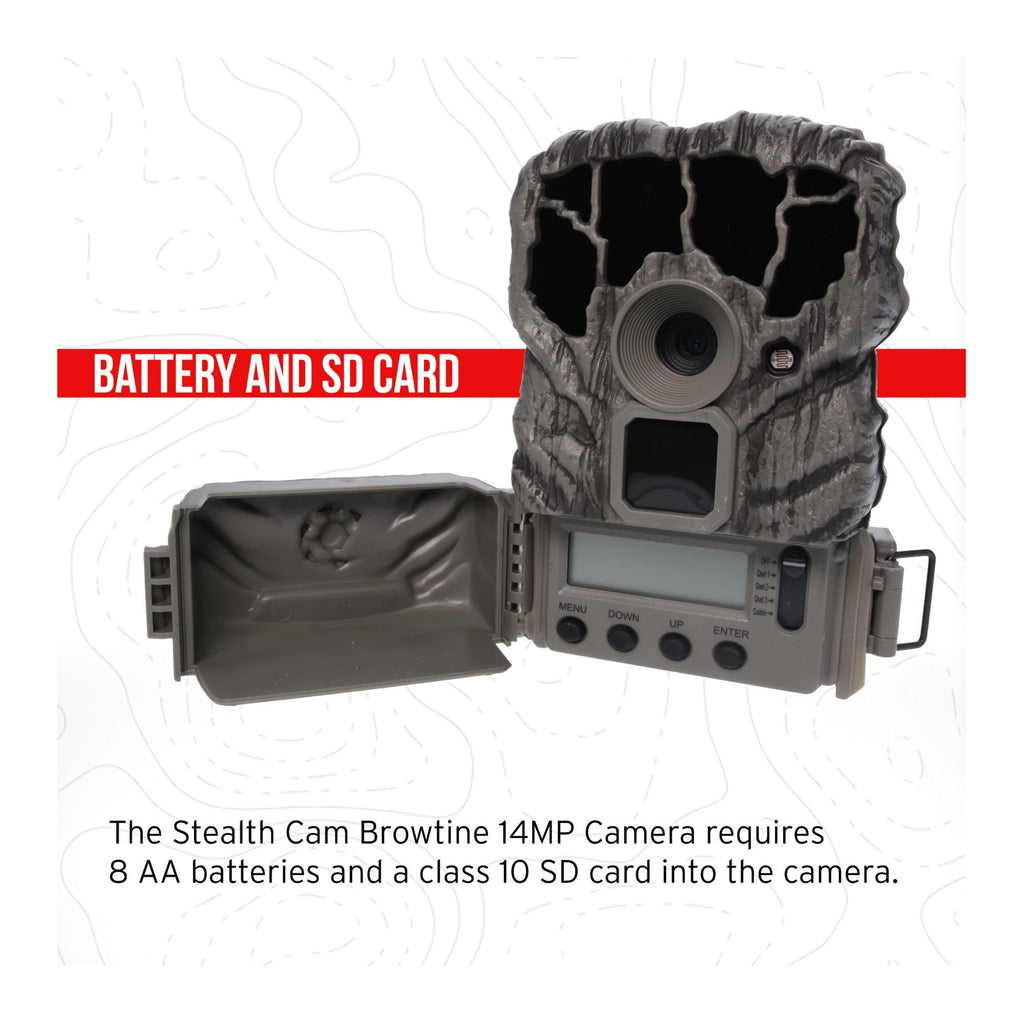 Stealth Cam Browtine 14MP Camera (6-Pack) with Camera Holder Posts Bundle