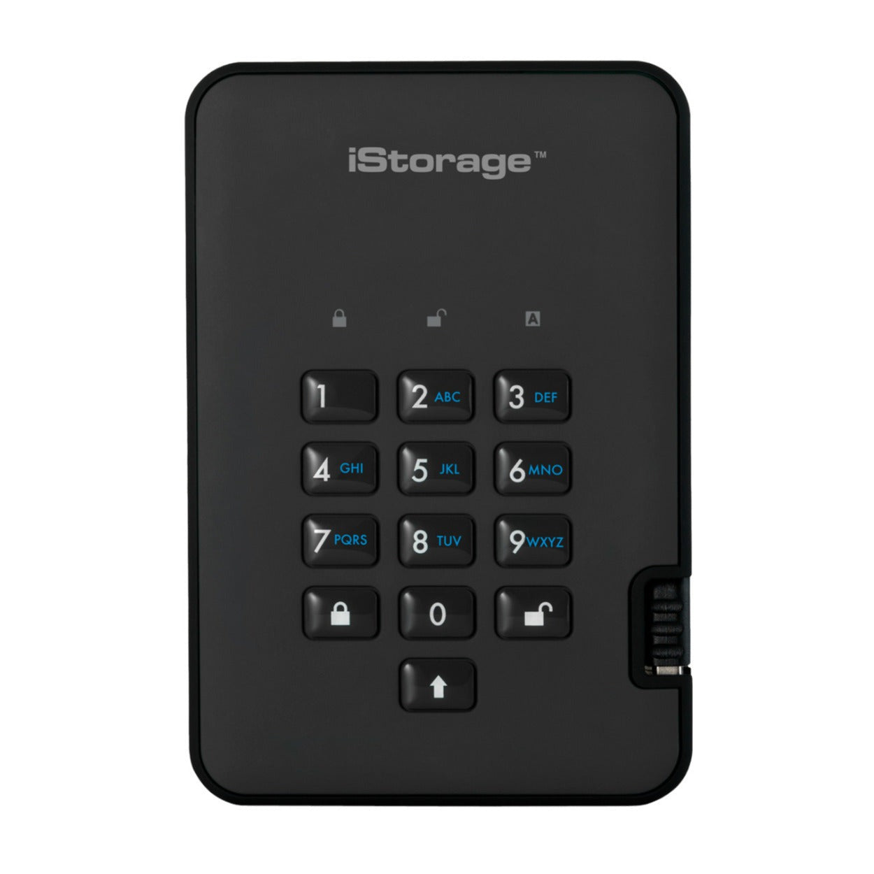 iStorage diskAshur2 USB 3.1 5TB Encrypted Portable HDD (Phantom Black)