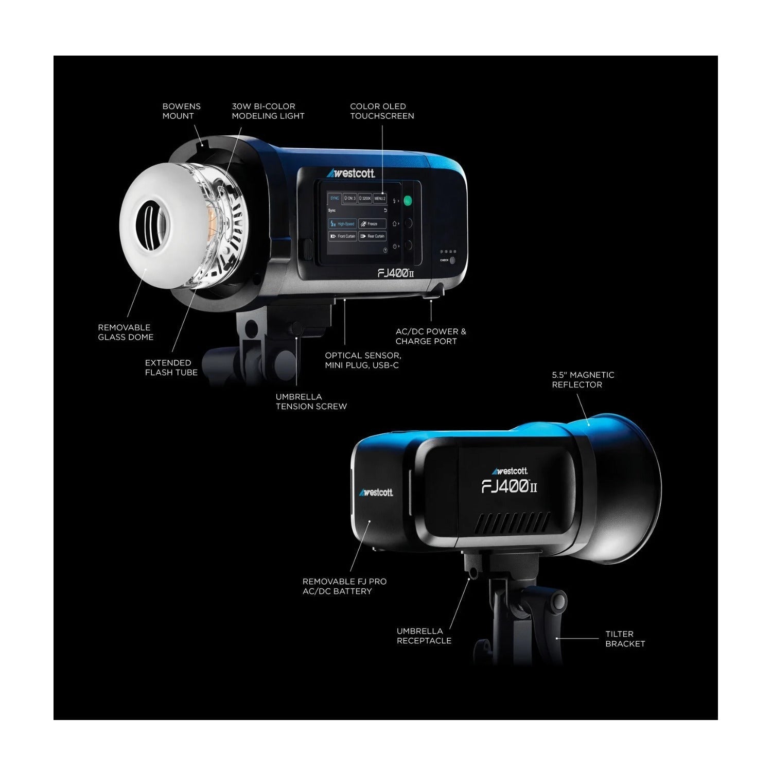 Westcott FJ 2-Light Portable Portrait Flash Kit with Wireless Trigger for Sony