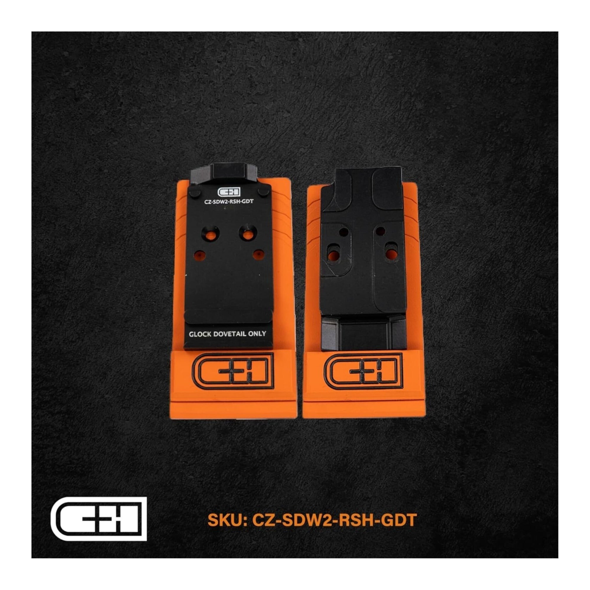 C+H Precision Red Dot Mounting Plate - Compatible with CZ Shadow 2 Optics Models