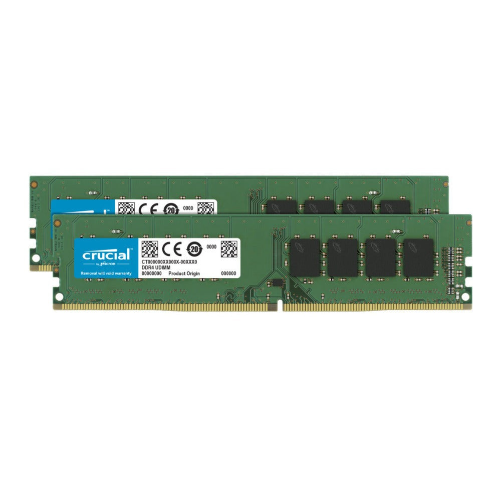 Crucial 32GB Kit (2 x 16GB) DDR4-2666 UDIMM Memory Module