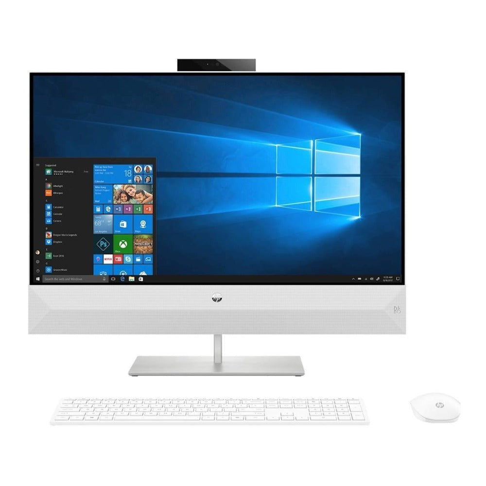 HP Pavilion 27-XA0080 27" QHD Touch All-in-One PC, Intel Core i7-8700T, 16GB RAM, 256GB SSD + 2TB HDD, NVIDIA GTX Graphics (Certified Refurbished)