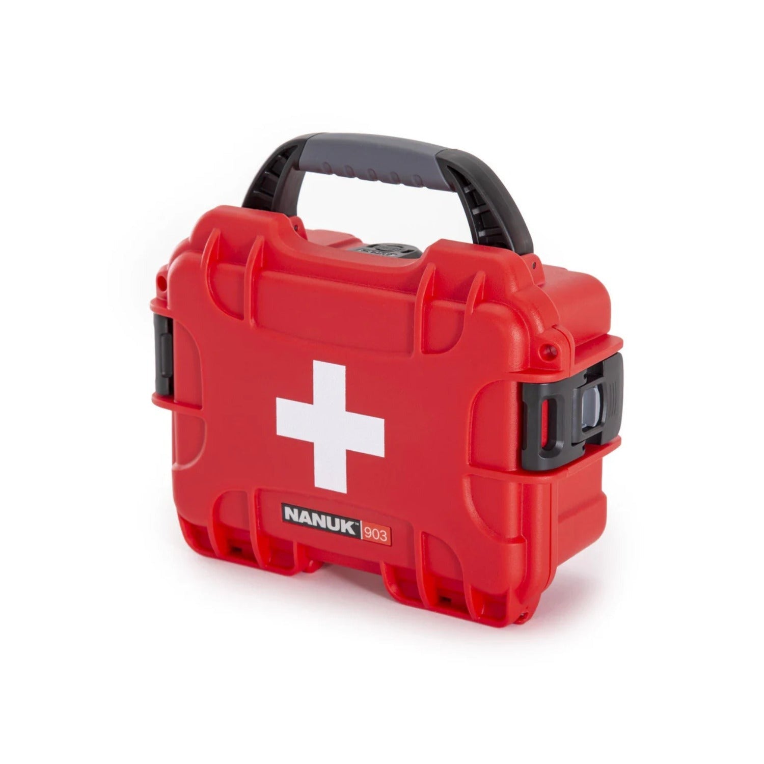Nanuk 903 Waterproof Hard Case First Aid Kit with 78 Medical Supplies (Red)