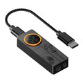 Fosi Audio DS3 Portable USB DAC Headphone Amplifier with Spatial Audio (Black)