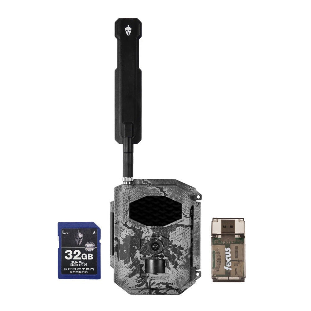 Spartan GoCam2 4G/LTE 1080p Trail Camera Bundle with Memory Card and Card Reader