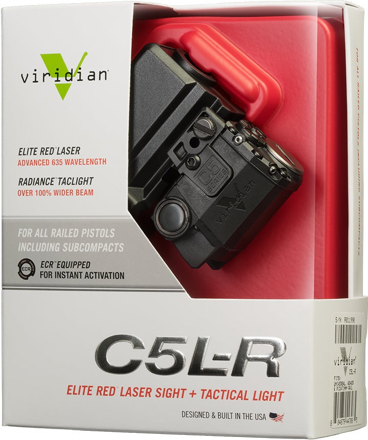 Viridian C5L-R Subcompact Red Laser/Light with Glock 17/19/22/23 TacLoc Holster