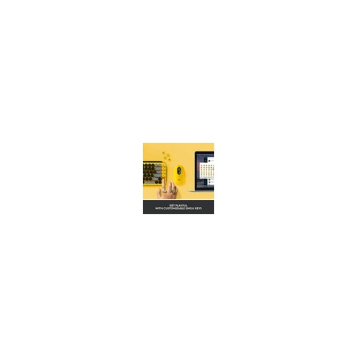 Logitech POP Keys Wireless Mechanical Keyboard with Emoji Keys - Blast Yellow (Open Box)