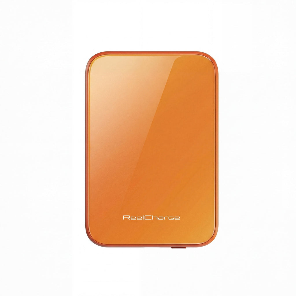 ReelCharge ReelSafe 5,000 mAh Glass Power Bank (Orange)