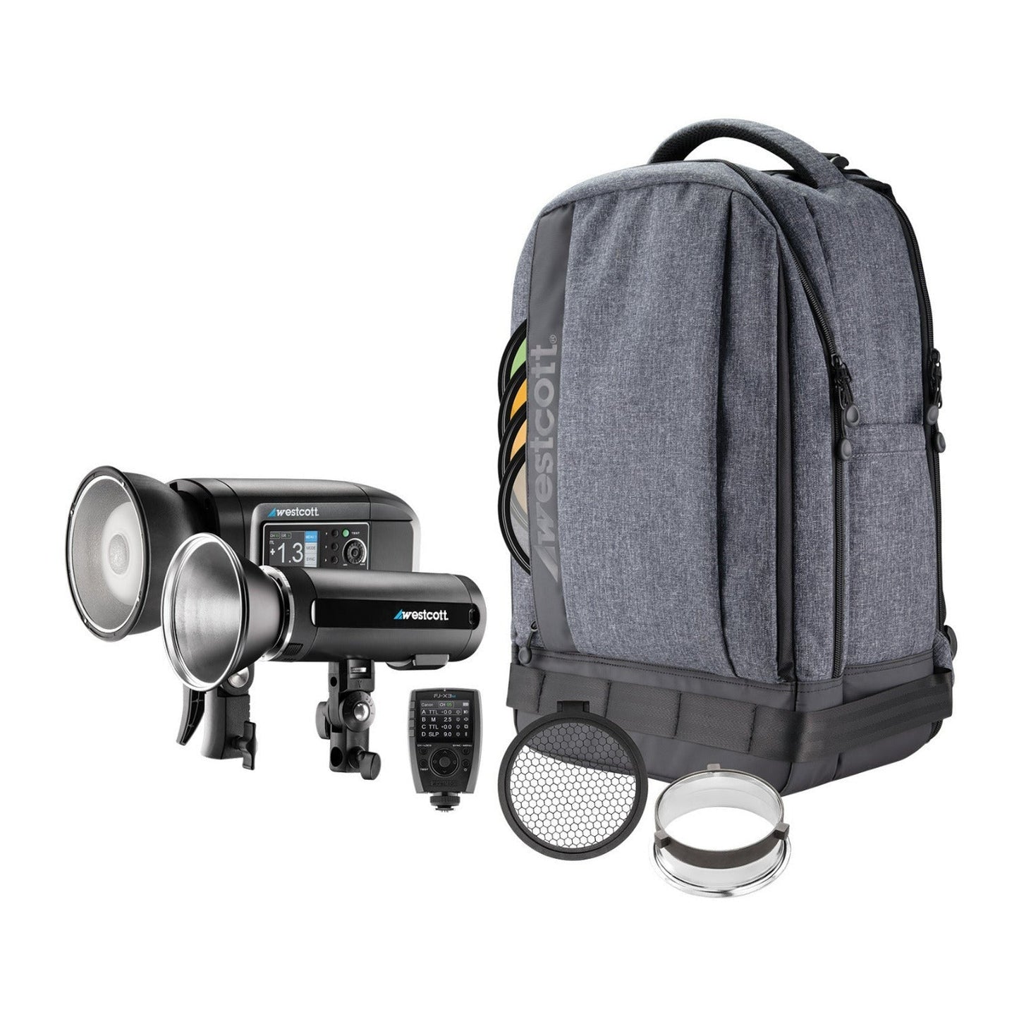 Westcott FJ Wireless 2-Light Portable Portrait Flash Kit with FJ-X3 M Universal Wireless Trigger