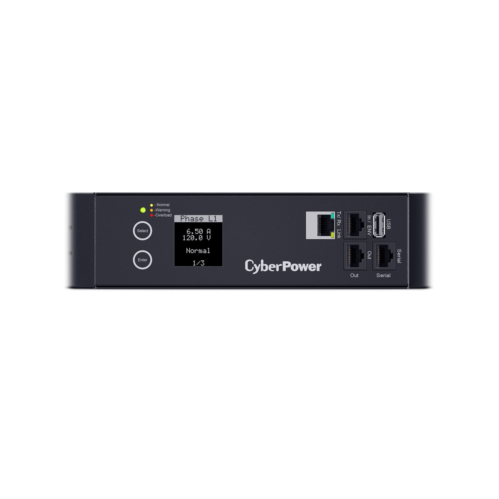 CyberPower PDU41001 Switched PDU (Derated to 12A), 8 Outlets, 1U Rackmount