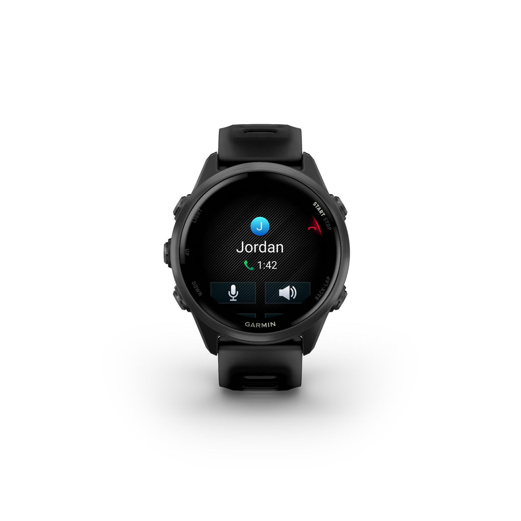 Garmin Forerunner 570 42mm Slate Gray, Black Band,OLIGHT Rechargeable Clip-On