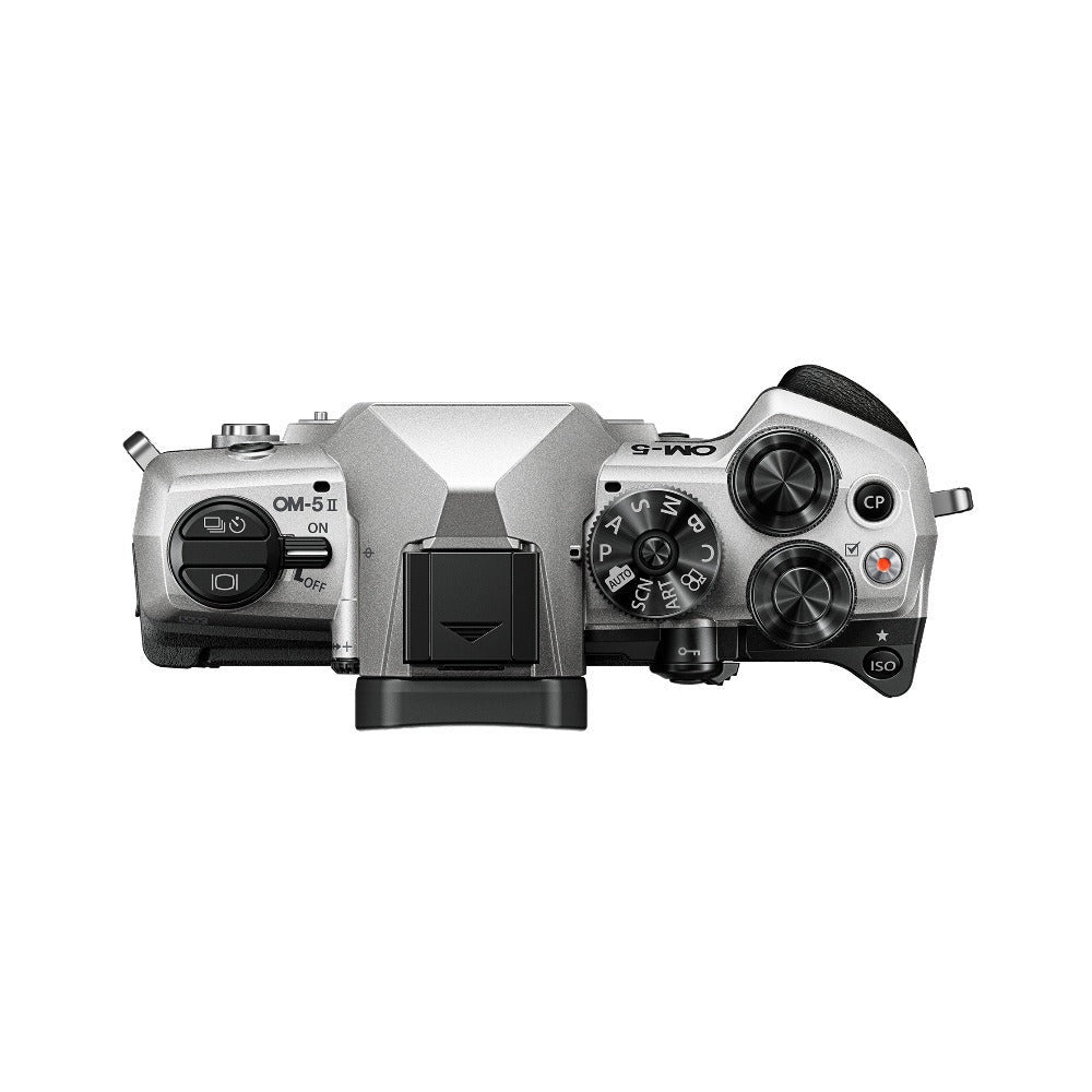 OM SYSTEM OM-5 Mark II Mirrorless Camera (Silver) & 40-150mm f/4 PRO Lens Bundle