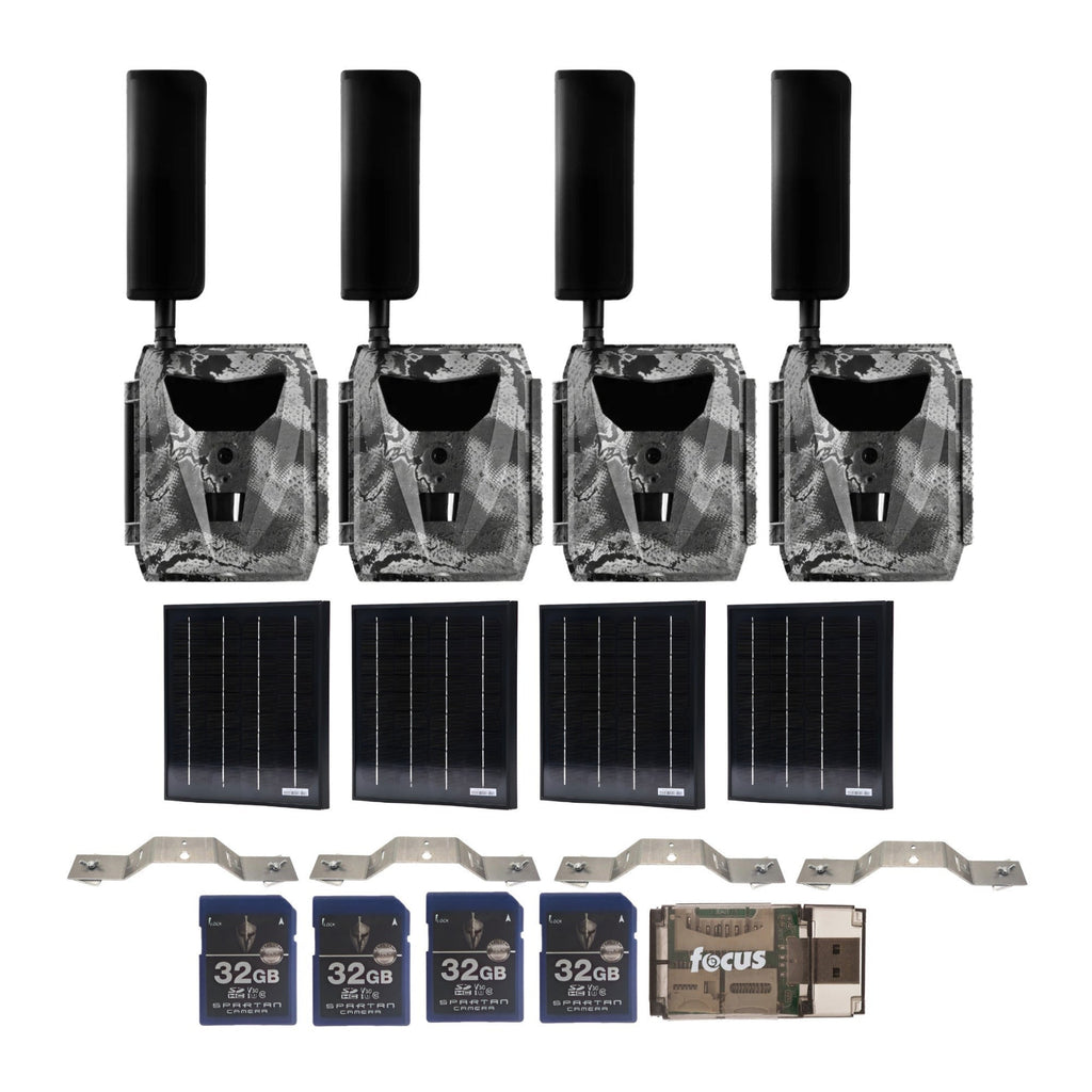 Spartan GoLive 4G/LTE Trail Camera (Spartan Areus) Bundle with Accessories