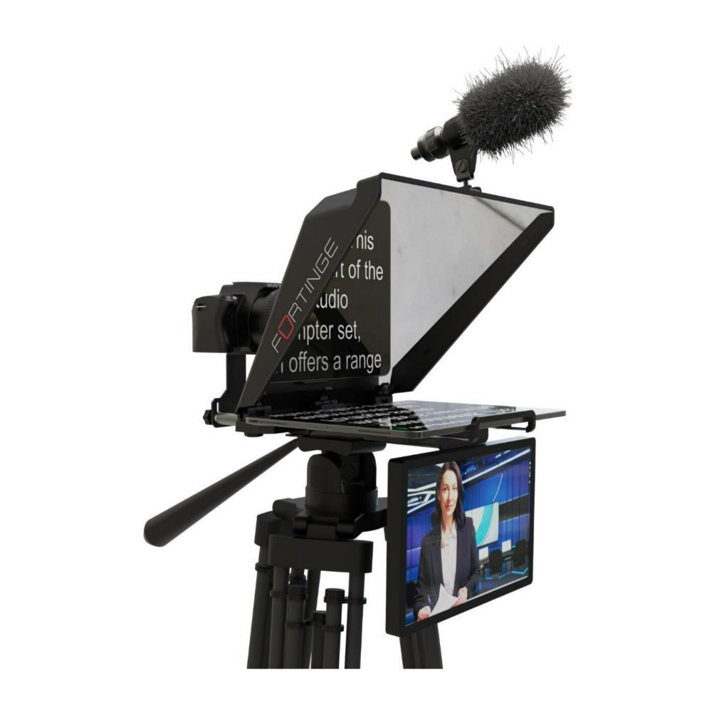 Fortinge NOA III Tablet Teleprompter with 13-Inch Device Support and Mini BT1 Remote Controller