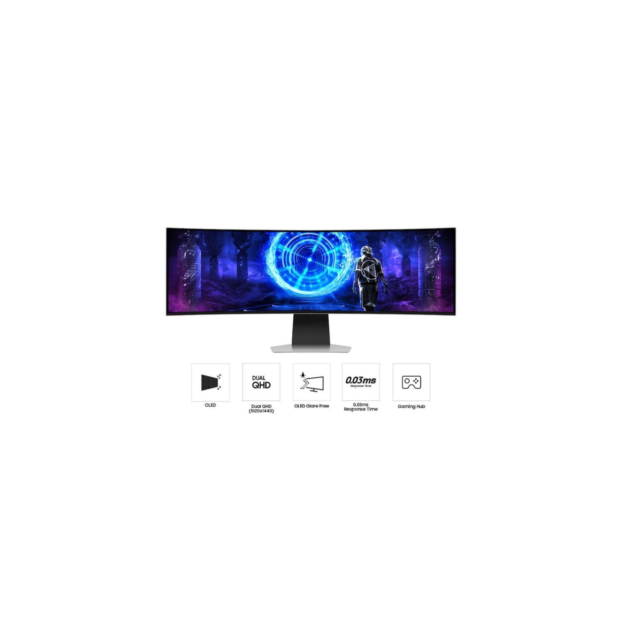 Samsung Odyssey G9 G95SD 49′′ QD-OLED Curved Gaming Monitor (240Hz) (Used)