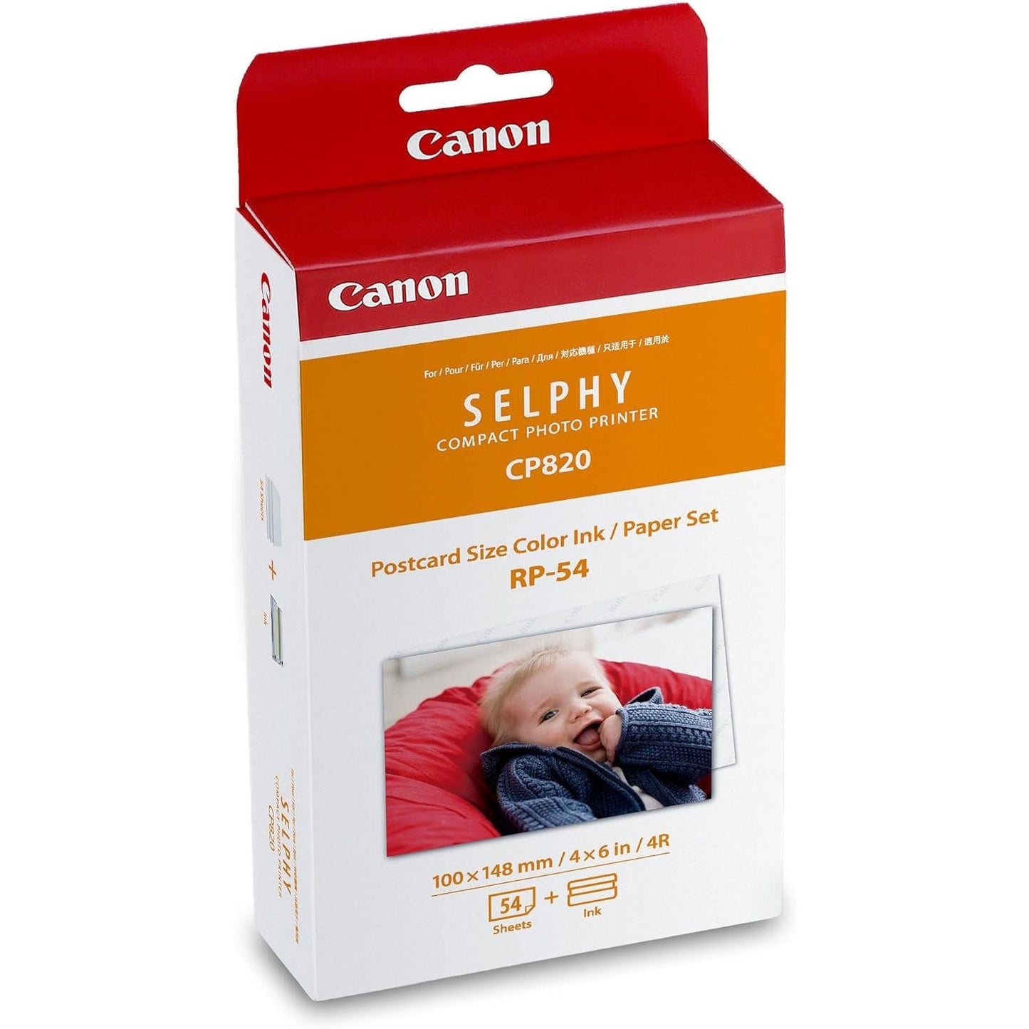 Canon RP-54 High-Capacity Color Ink and Paper Set for SELPHY Portable Printers Smudge-Free Prints
