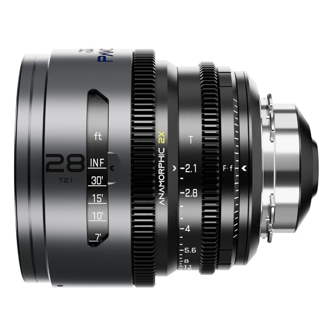 DZOFilm Pavo 2x Anamorphic 6-Lens Set with Blue Coating, PL or EF Mount (Space Gray and Black)