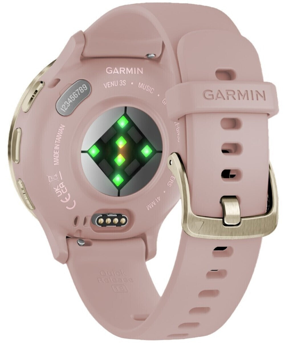 Garmin Venu 3S Smartwatch (Soft Gold/Dust Rose) (Used)