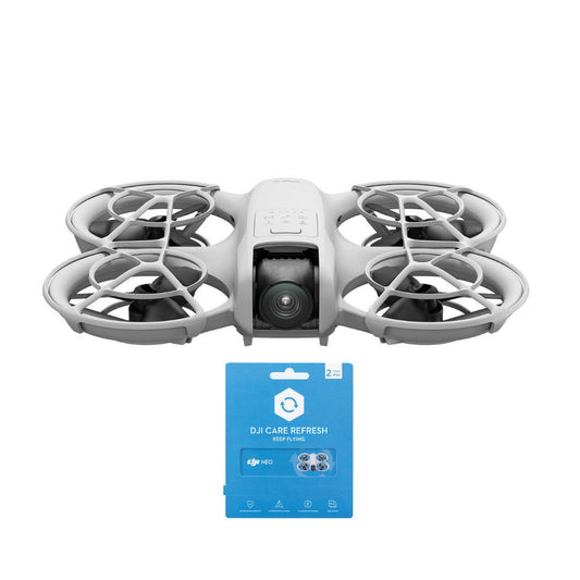 DJI Neo Palm-Sized Lightweight 1/2-Inch Image Sensor Drone with Care Refresh 2-Year Plan Card Bundle