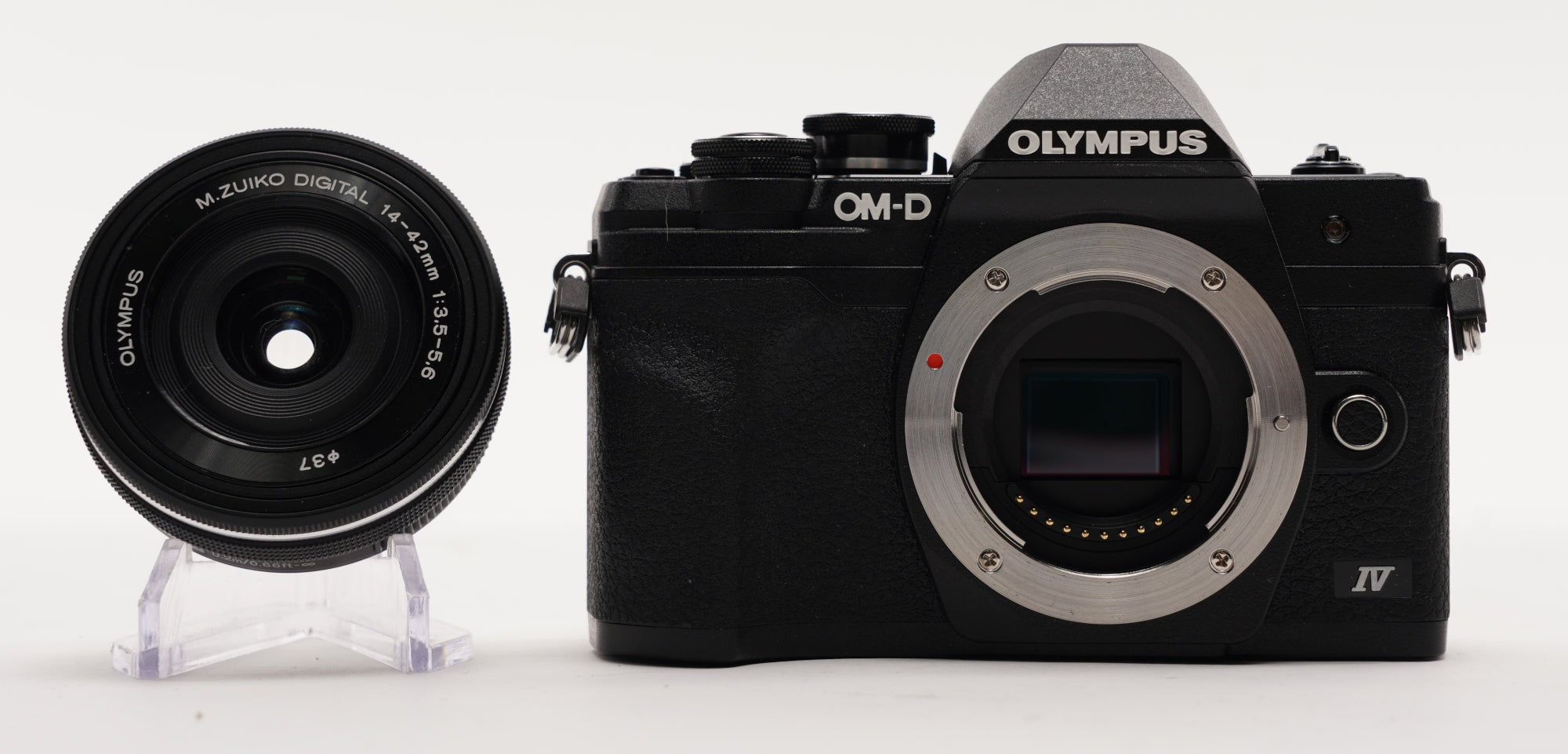 Olympus OM-D E-M10 Mark IV Camera (Black) & M.Zuiko Digital ED 14-42mm Lens Kit (Used)