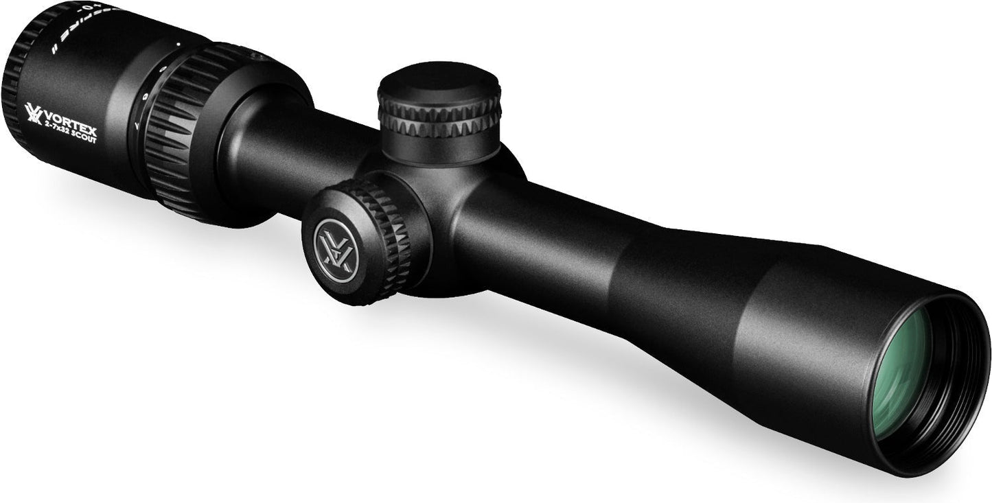 Vortex Scout Crossfire II 2-7x32 Riflescope with Sure Fit Case and Cap