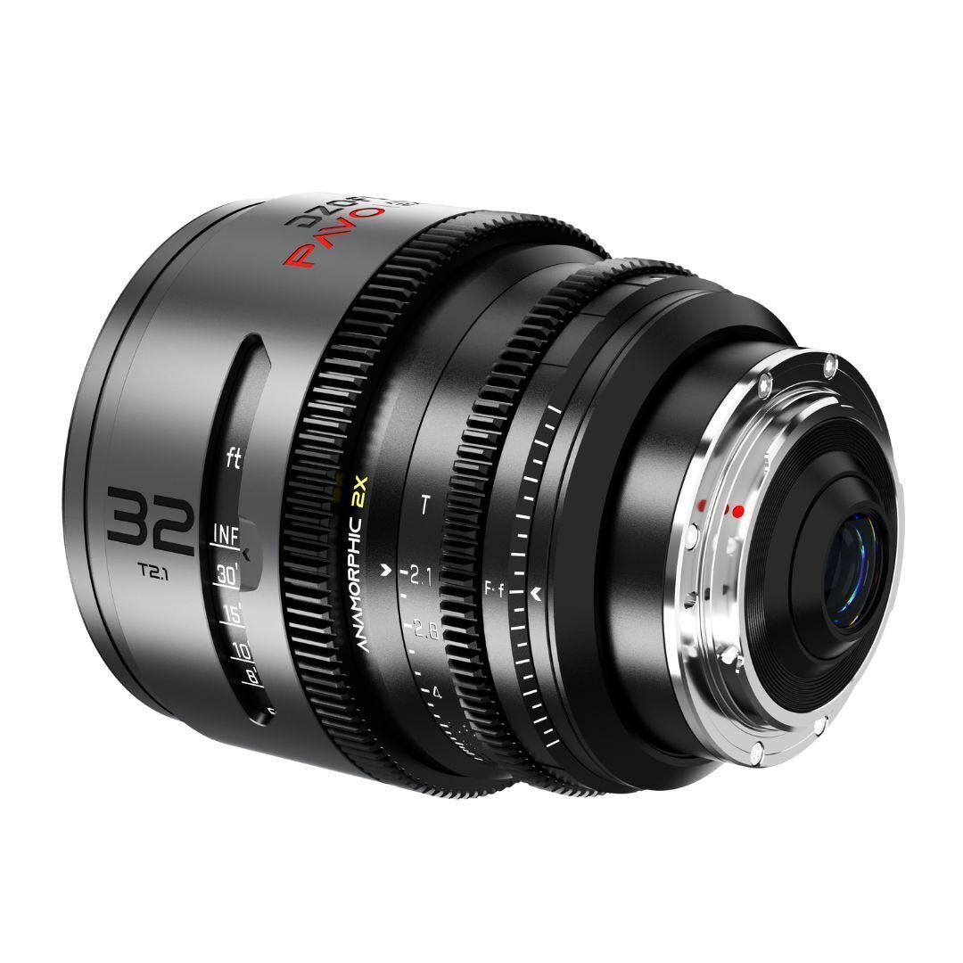 DZOFilm Pavo 2x Anamorphic T2.1 and T2.4 3-Lens Set with Neutral Coating (Space Gray and Black)