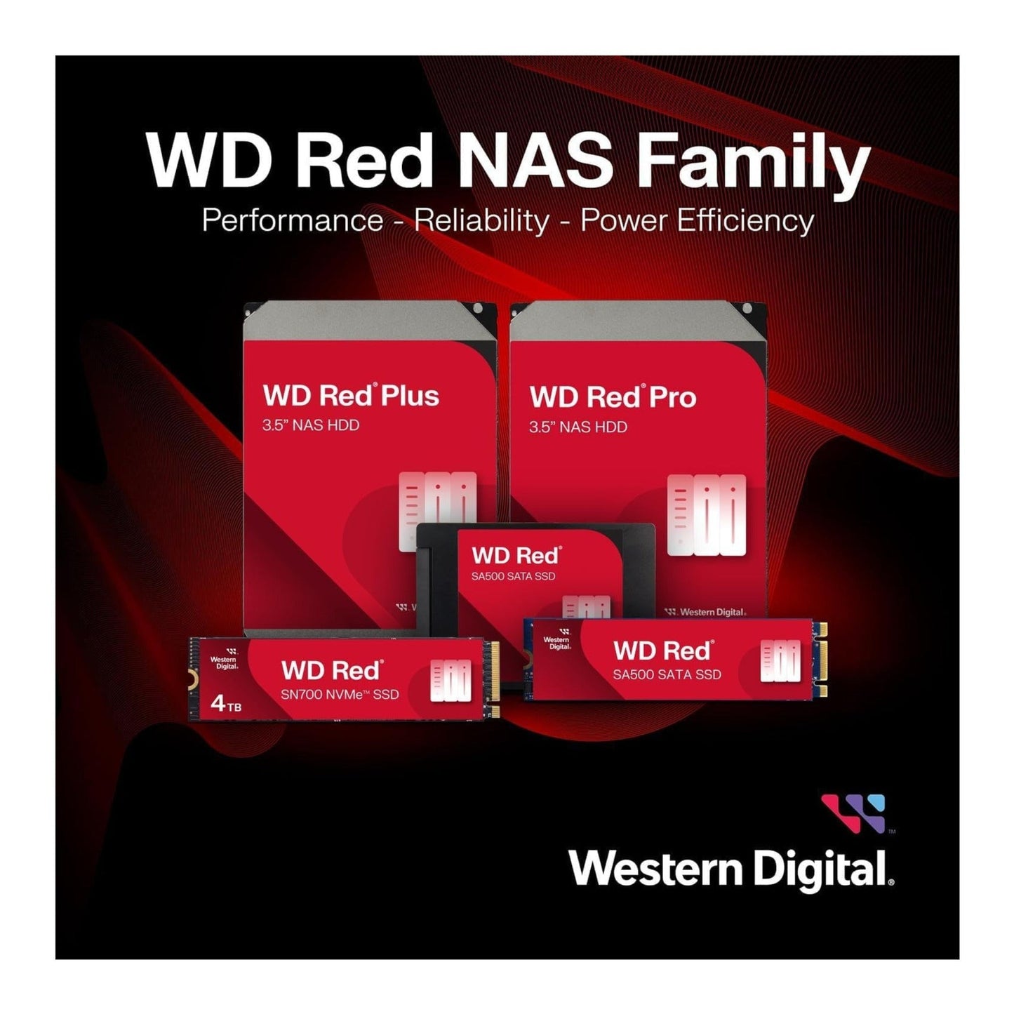 Western Digital 16TB WD Red Pro NAS Internal Hard Drive - 7200 RPM, SATA 6Gb/s