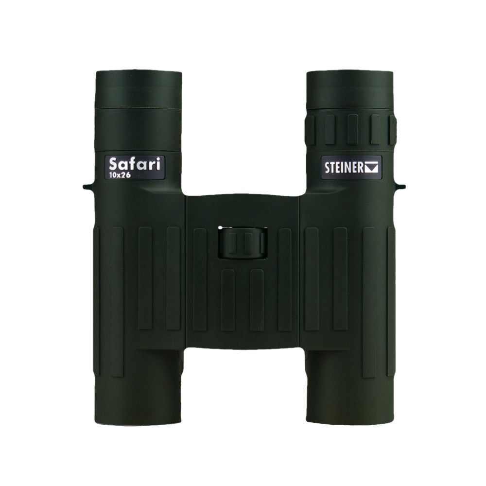Steiner 10x26 Safari Binoculars with Cap and Microfiber Lens Cloth Pouch