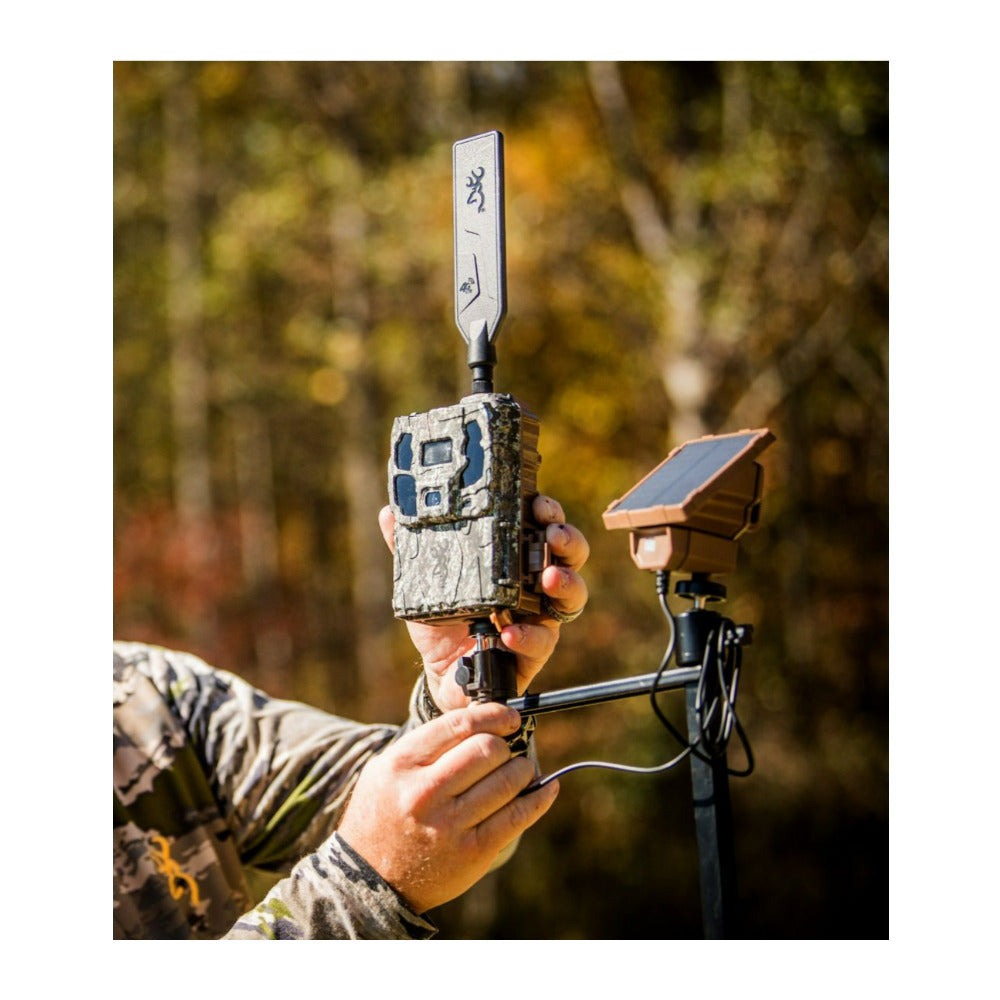 Browning Trail Cameras Universal Solar Camera Power Pack with Rechargeable Battery and Charge Meter