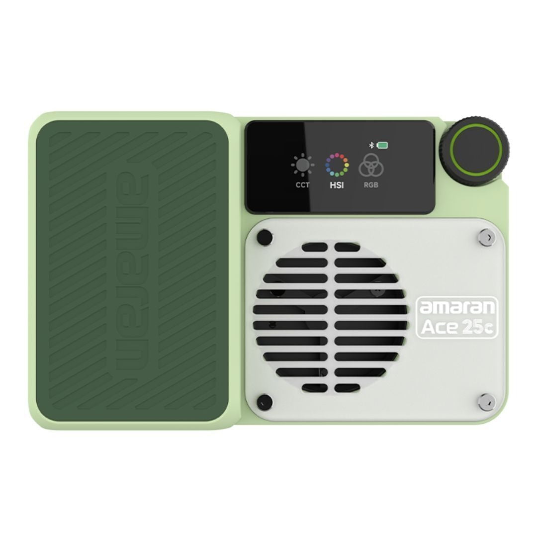 amaran Ace 25c RGBWW Full Color Compact LED Light with Ace Lock Quick-Release Mount (Green)
