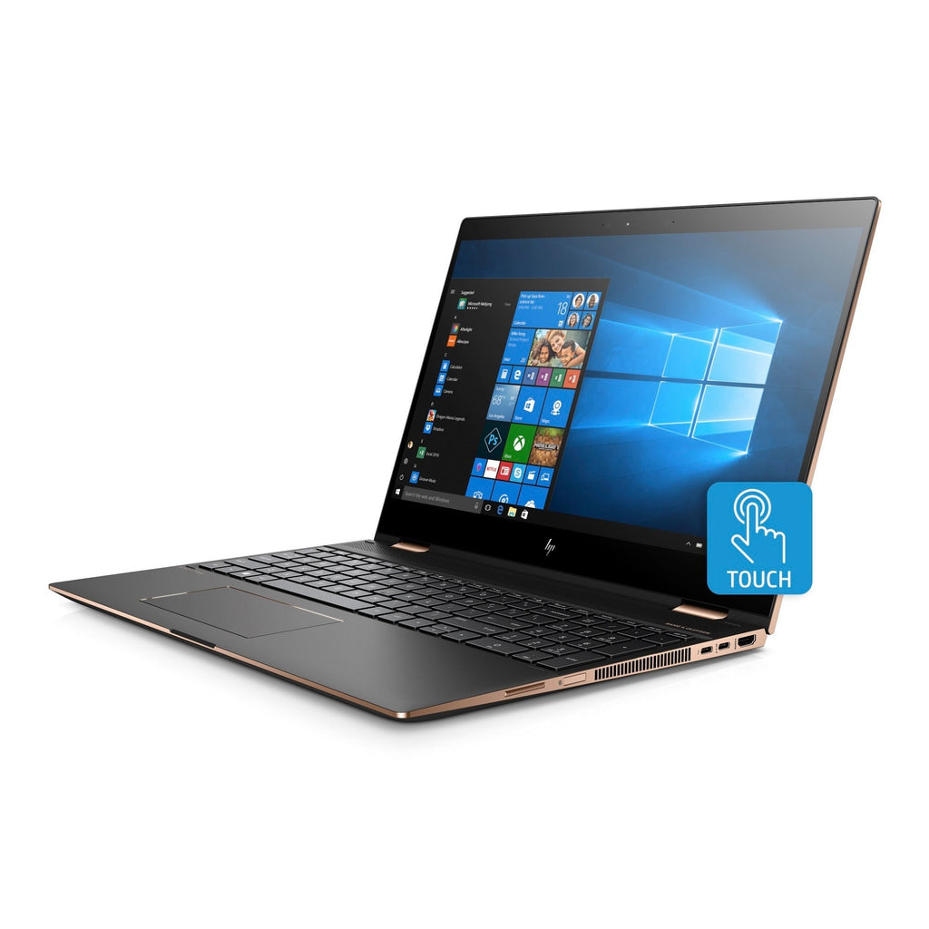 HP Spectre x360 15.6" 4K UHD Touch Laptop, Intel Core i7-8550U, 16GB RAM, 512GB SSD, GeForce MX150 (Dark Ash Silver) (Certified Refurbished)