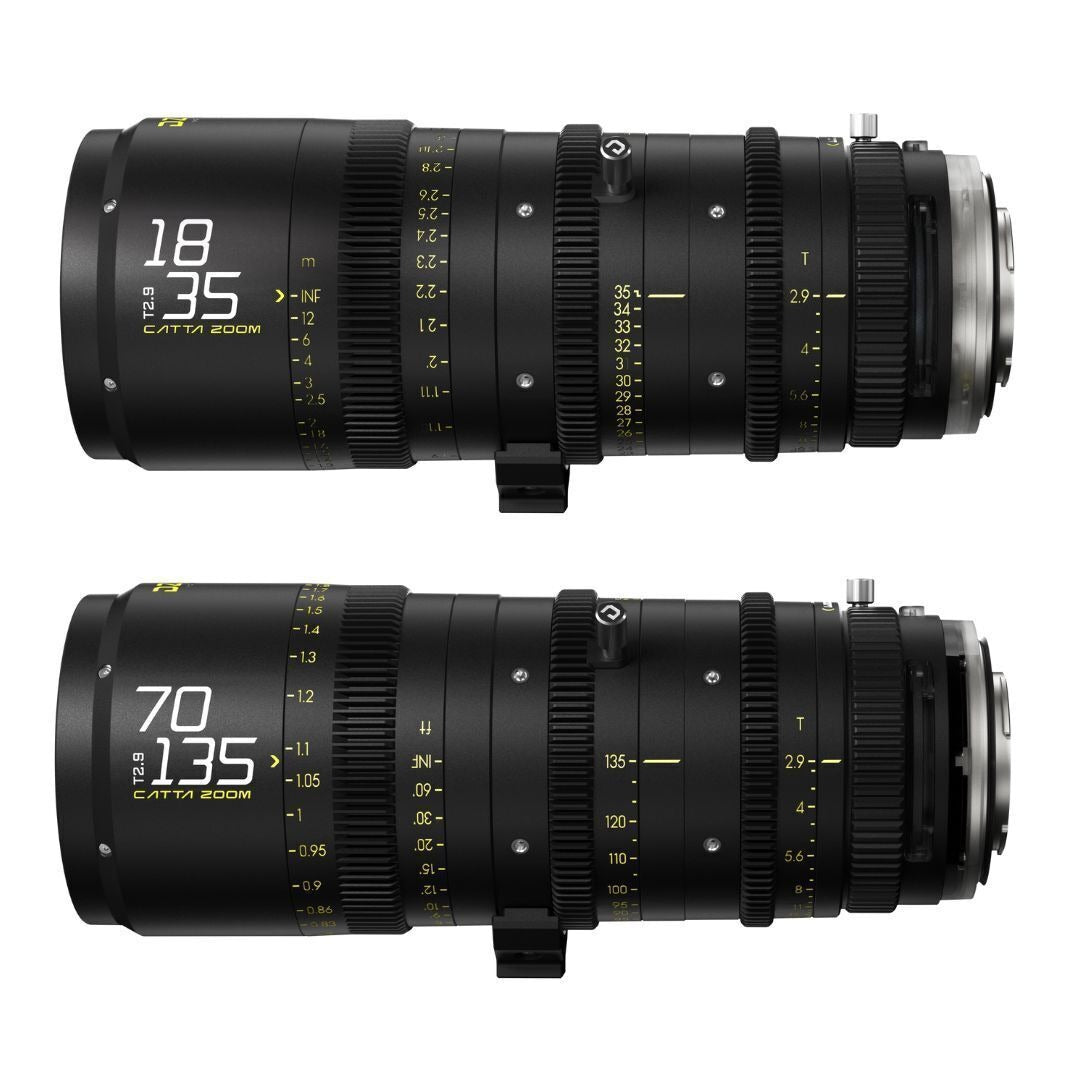 DZOFilm Catta FF 18 to 35mm and 70 to 135mm T2.9 Cine Zoom 2-Lens Bundle for Sony E Camera (Black)