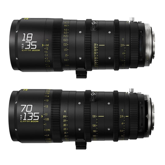 DZOFilm Catta FF 18 to 35mm and 70 to 135mm T2.9 Cine Zoom 2-Lens Bundle for Sony E Camera (Black)