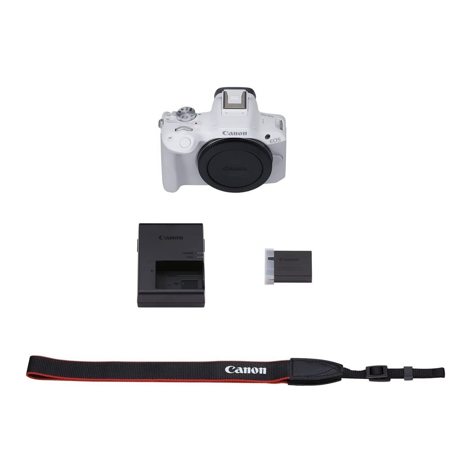 Canon EOS R50 Mirrorless Camera with Memory Card and Gadget Bag Bundle