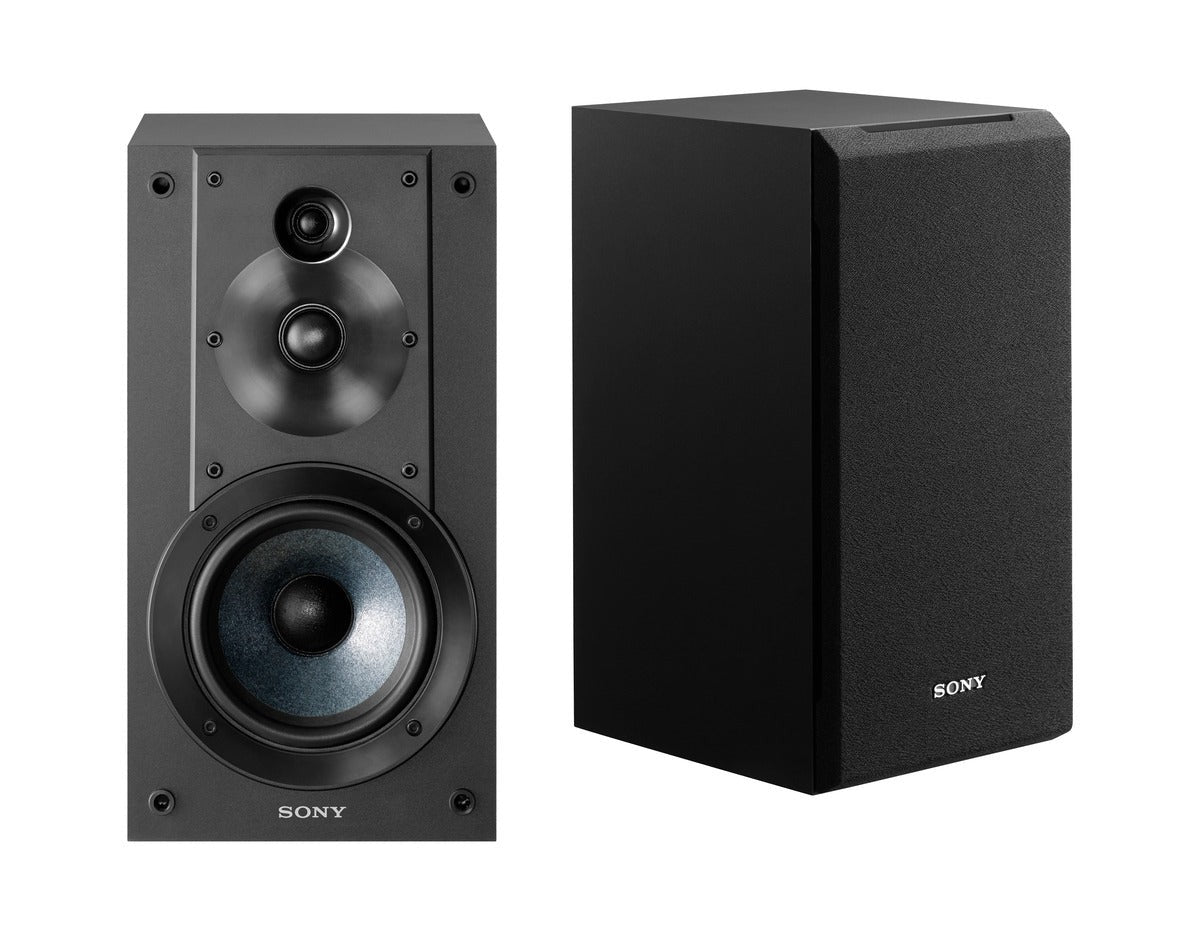 Sony SSCS5 3-Way 3-Driver Bookshelf Speaker System (Black, Pair)
