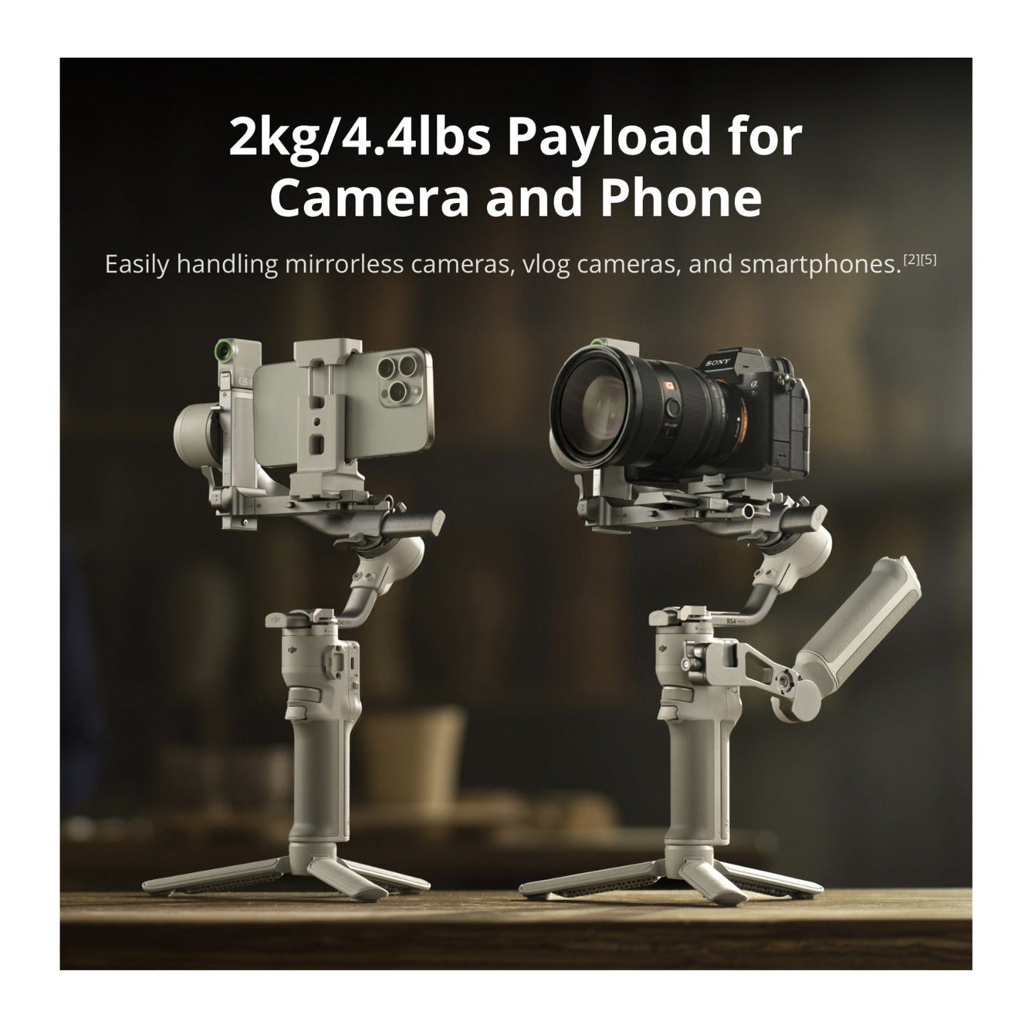 DJI RS 4 Mini Combo Gimbal Stabilizer for Cameras with Bundle with Hard Case