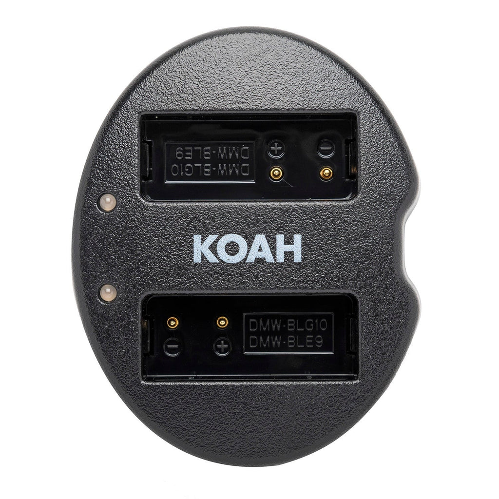 Koah PRO Panasonic DMW-BLG10 2-Pack 1100mAh Battery and Dual Charger
