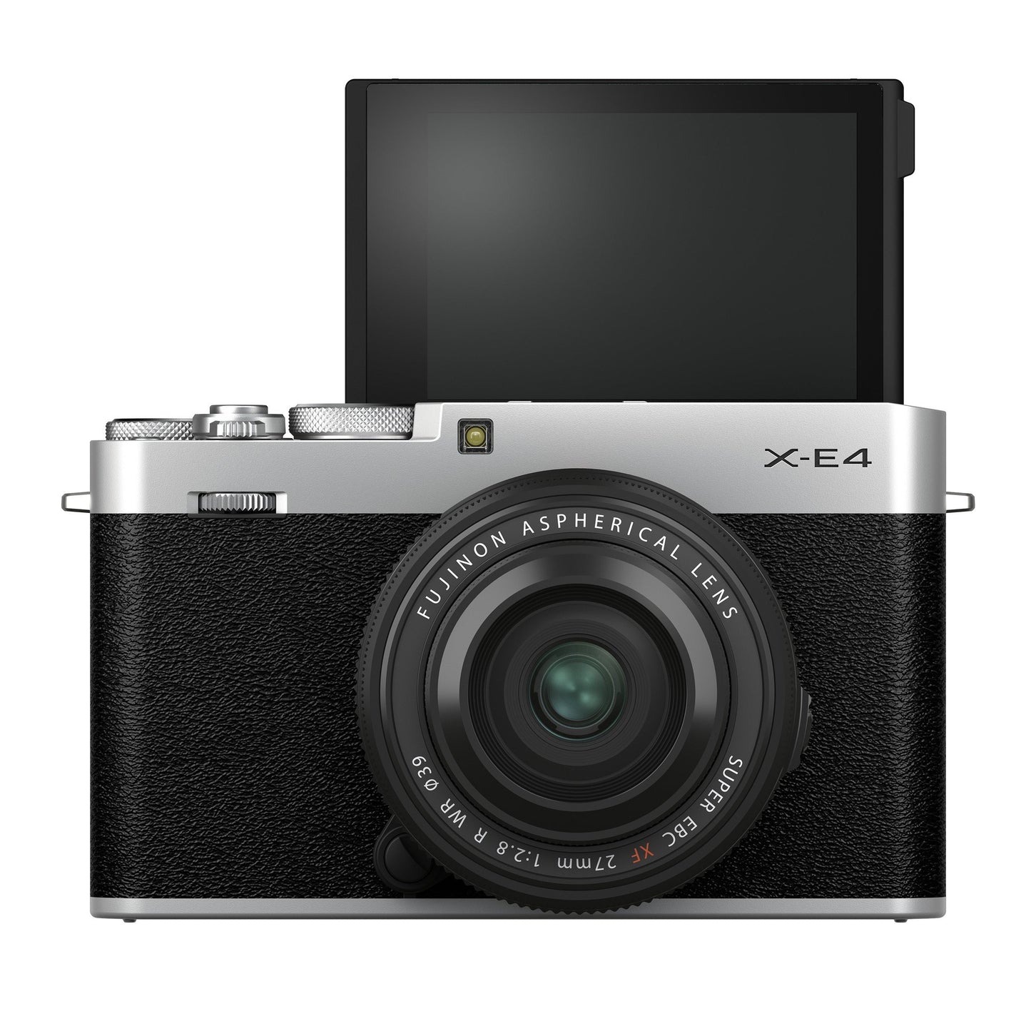 Fujifilm X-E4 Mirrorless Camera Body with XF 27mm f/2.8 R WR Lens Kit (Silver)