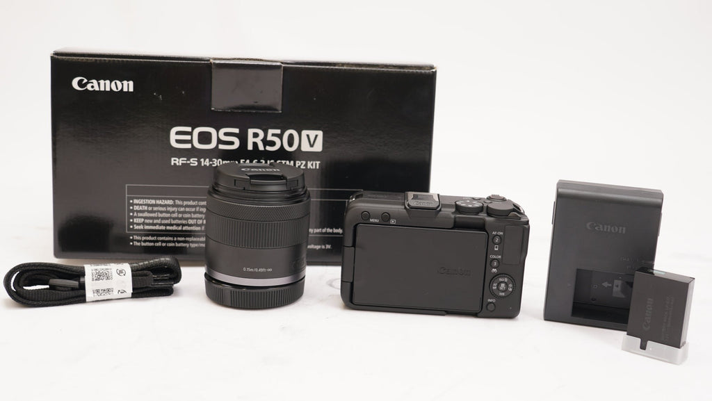 Canon EOS R50 V Mirrorless Camera with 14-30mm f/4-6.3 Lens (Open Box)