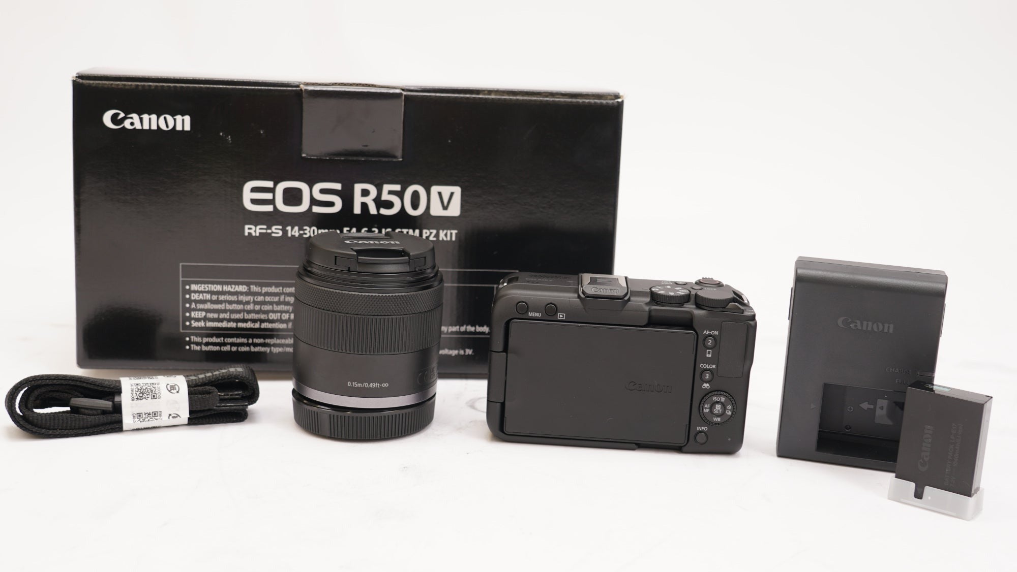 Canon EOS R50 V Mirrorless Camera with 14-30mm f/4-6.3 Lens (Open Box)