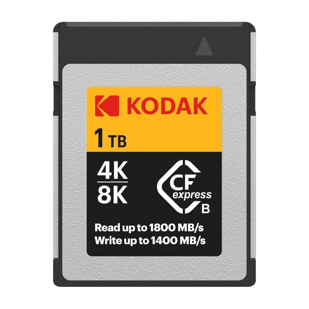 Kodak CFexpress Type B 1TB Memory Card with 1800MBps Read and 1400MBps Write (EKMCFX1TK)