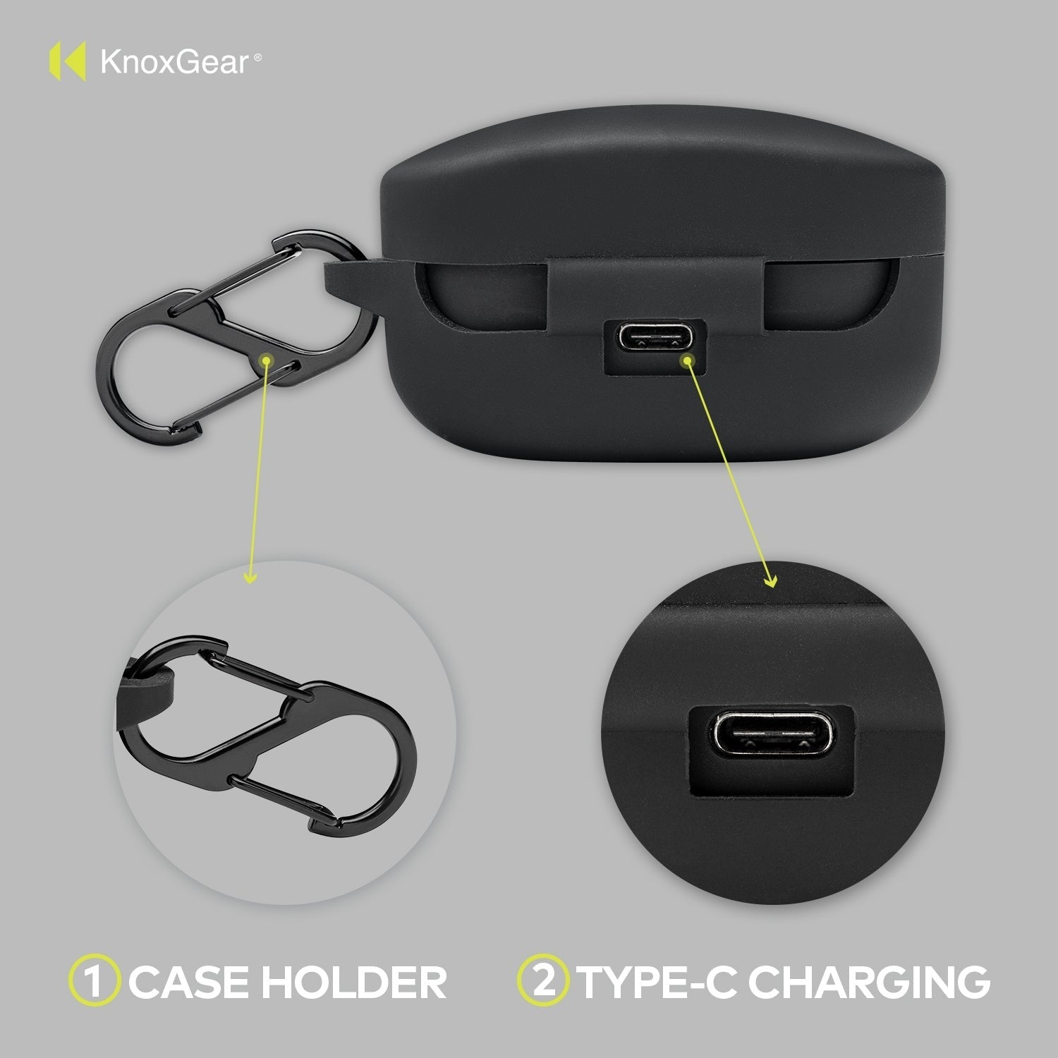 Knox Gear Silicone Charging Case for Sony WF-1000XM4 Truly Wireless Earbuds