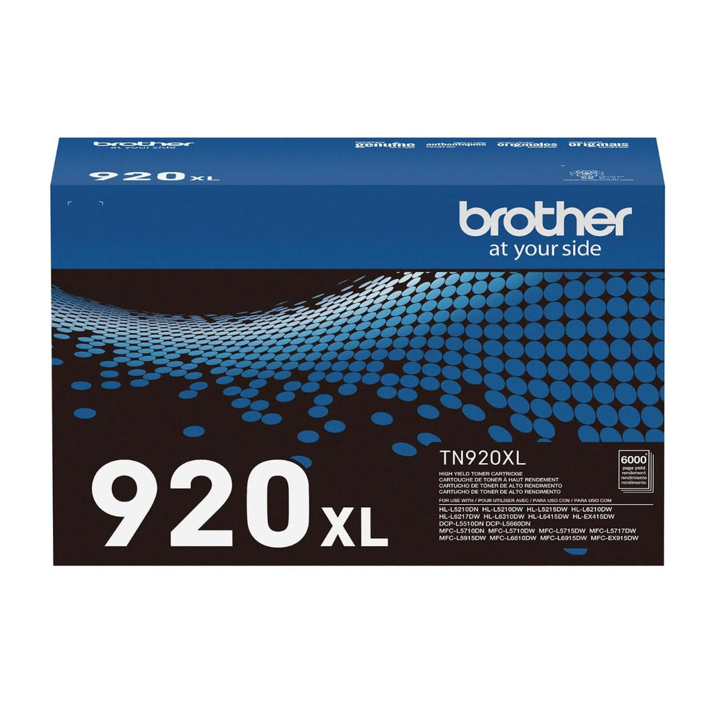 Brother Genuine TN920XL Black High-Yield Toner Cartridge (2-Pack) Bundle