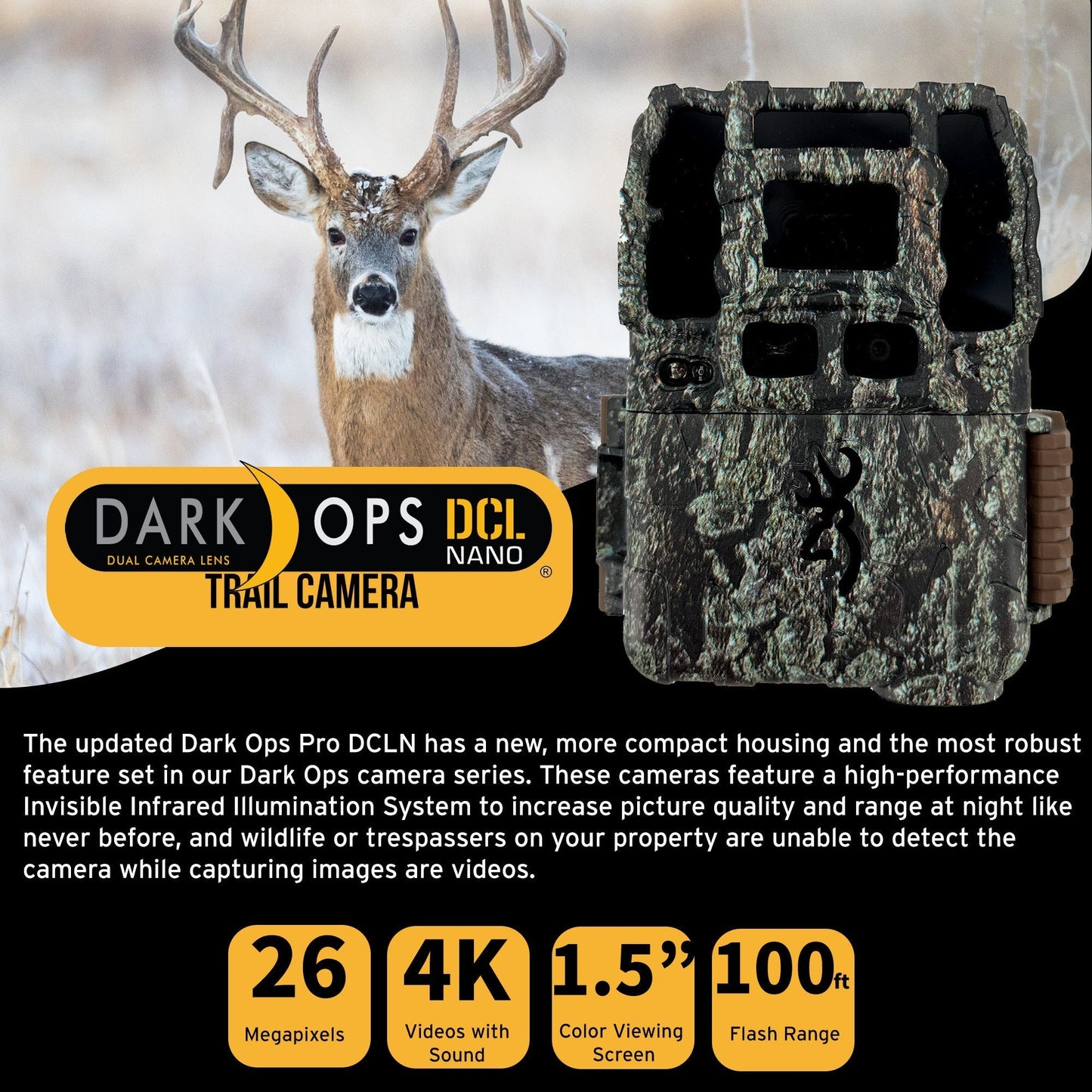 Browning Trail Cameras Dark Ops FHDR 26MP Night Vision Camera (10-Pack) with 10 x Memory Card Bundle