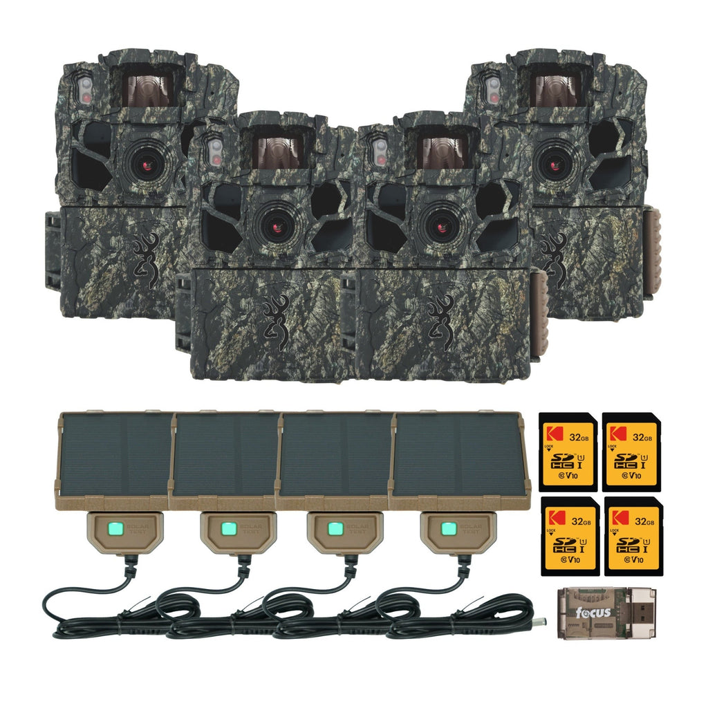 Browning Trail Camera Dark Ops 40MP FHDR Trail Camera (4-Pack) Bundle