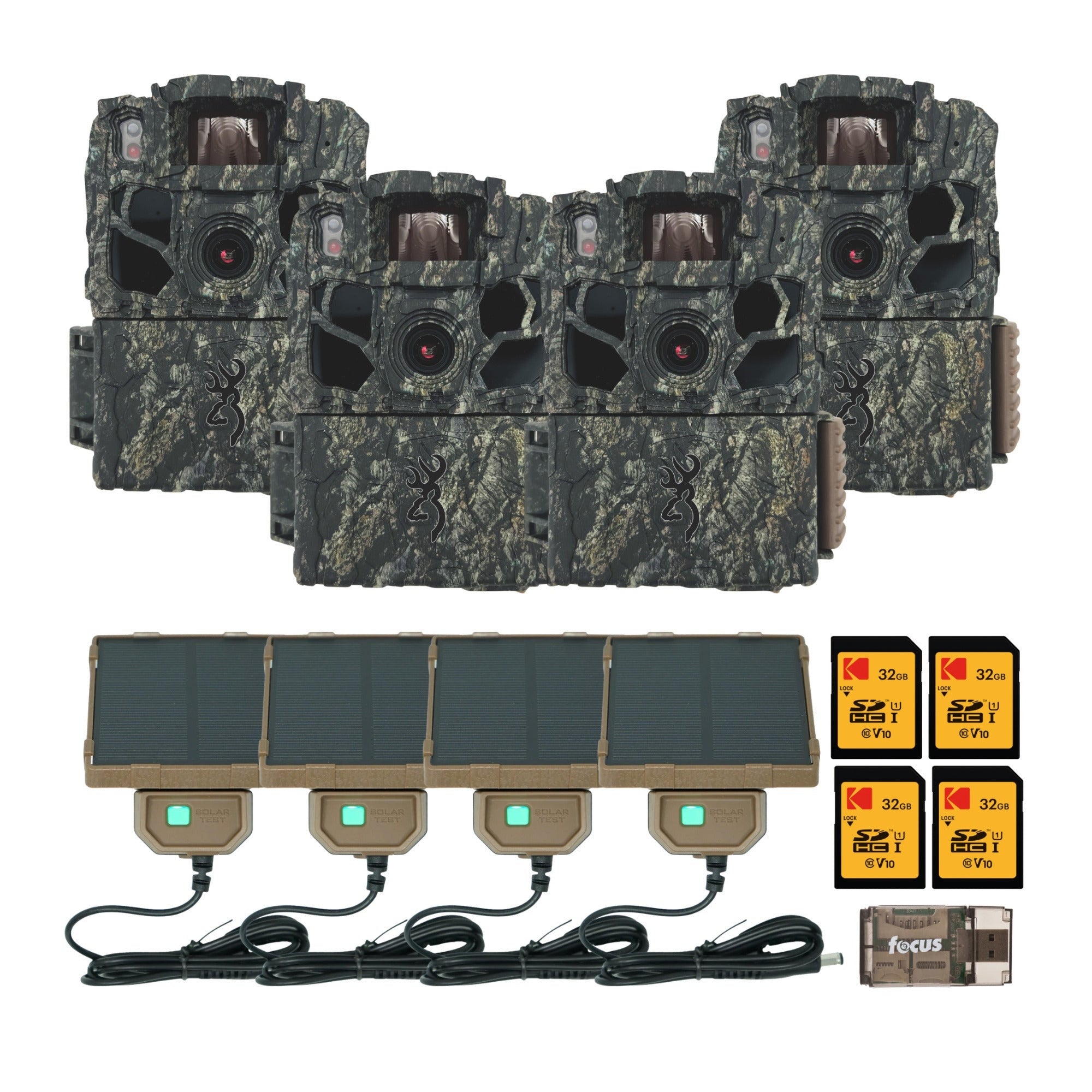Browning Trail Camera Dark Ops 40MP FHDR Trail Camera (4-Pack) Bundle