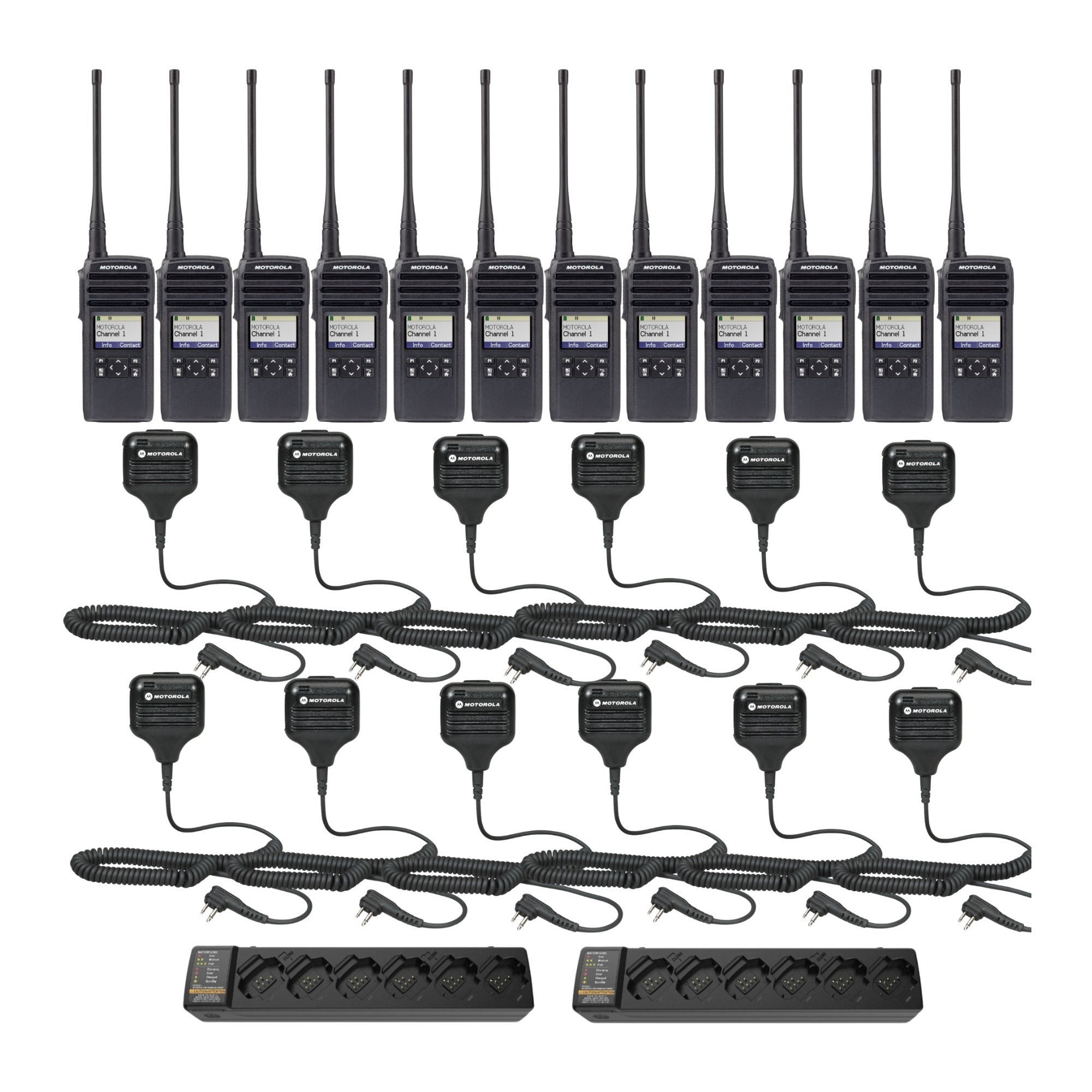 Motorola DTR700 Digital Two-Way Radio with 900MHz and 50 Channels Bundle