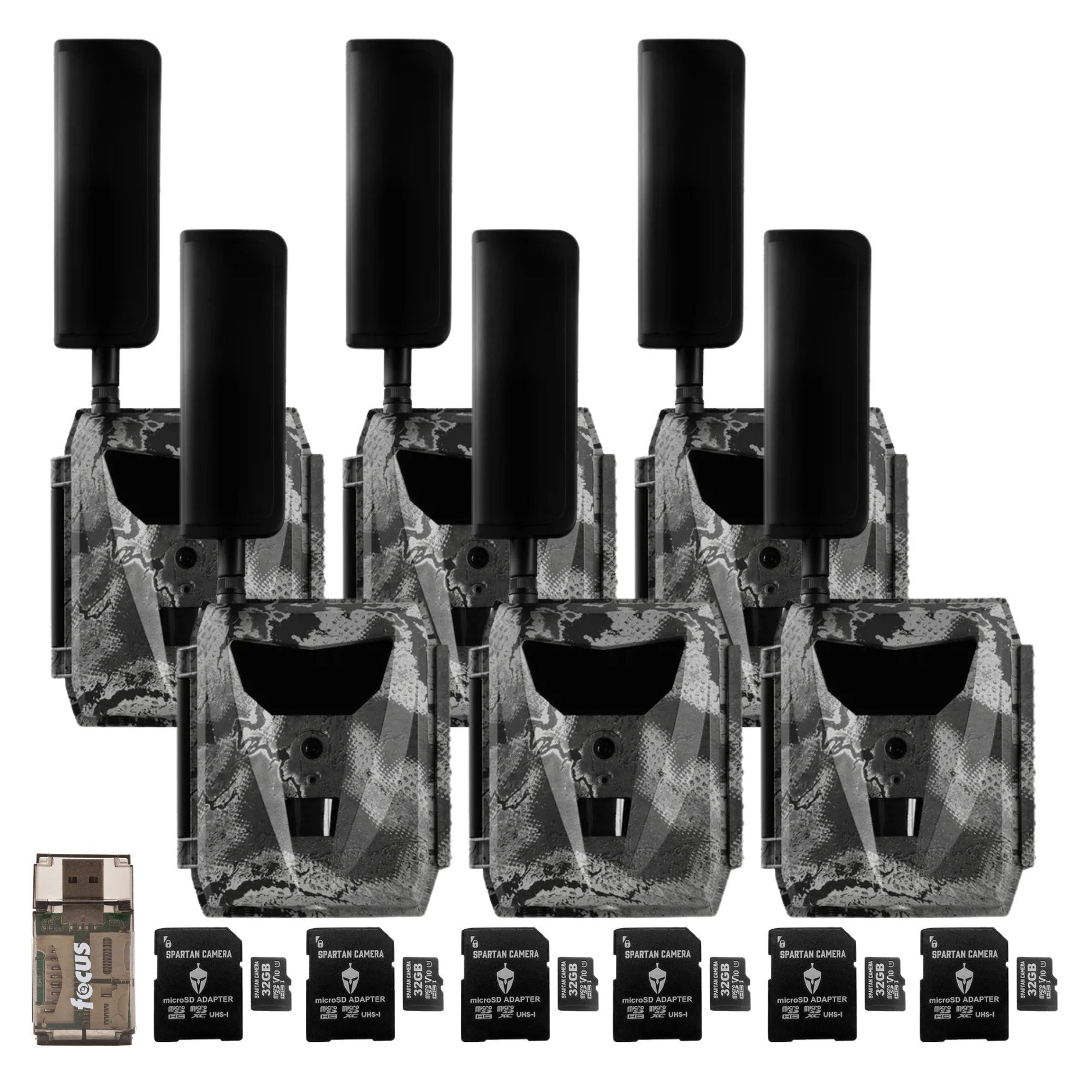 Spartan GoLive 4G/LTE Live Streaming Trail Camera 6-Pack Bundle