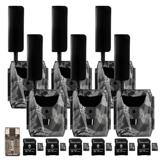 Spartan GoLive 4G/LTE Live Streaming Trail Camera 6-Pack Bundle