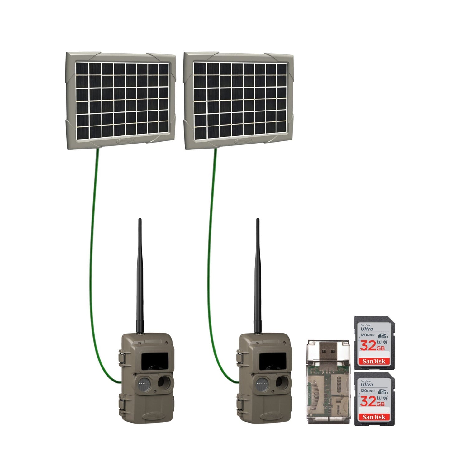 Cuddeback Cuddelink Wireless IR Camera with Super Solar Power Bank (2-Pack)